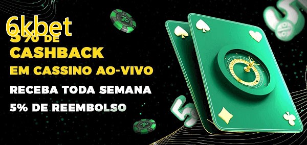 Promoções do cassino ao Vivo 6kbet